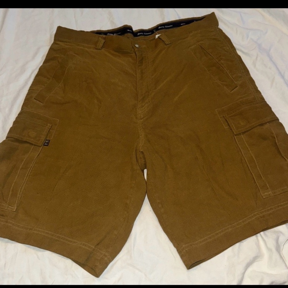 Tommy Bahama Relax Silk Blend Corduroy Brown Shorts Size 35 - Picture 4 of 7